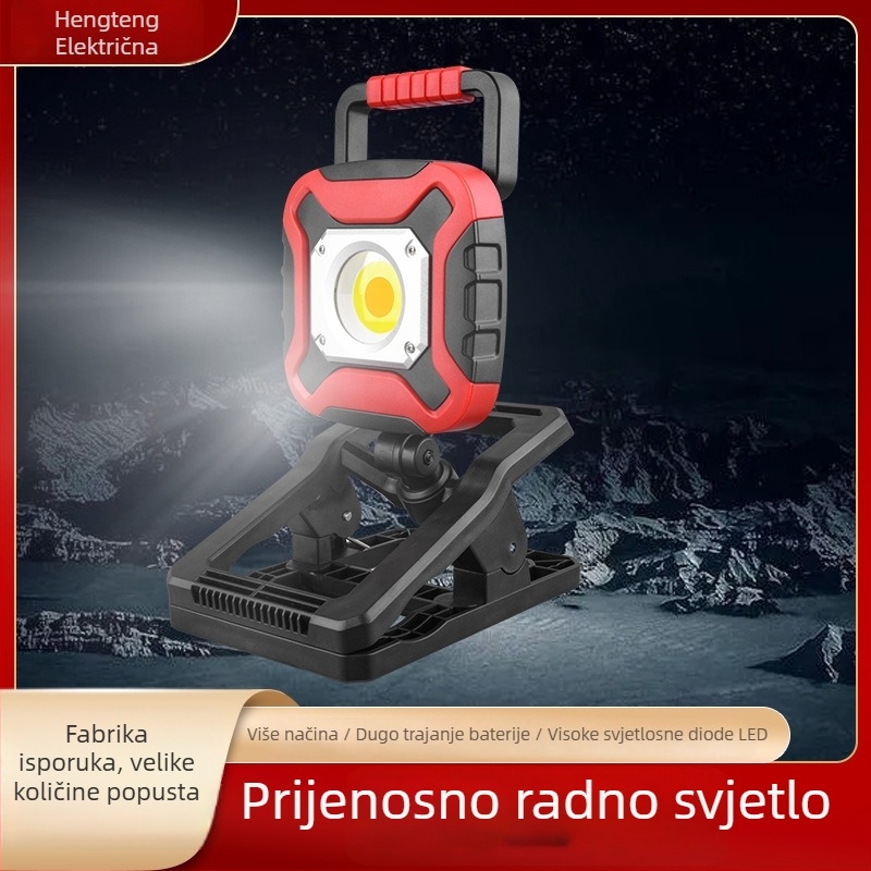 Prijenosno vanjsko radno svjetlo — LED reflektor za kampiranje, ambijentalno LED svjetlo, 5000 lm