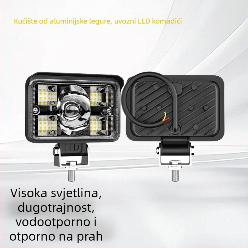 Automobilska radna LED svjetiljka s širokim vidnim poljem i dvobojnim laserskim reflektorom (32W, 10-80V, 5000lm, >30000 h, 6000-7000K)