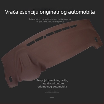 Podložak za zaštitu od sunca za ploču s 3D instrumentima, unutarnja dekoracija, središnja konzola; Uzorak: jednobojan; Ispis logotipa: Da