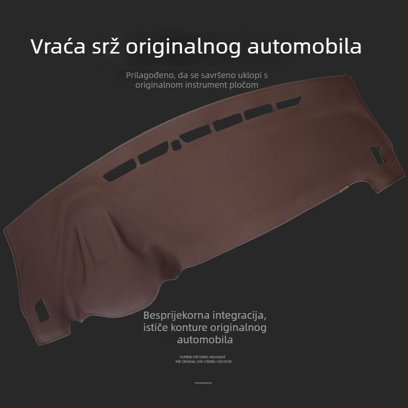 Podložak za zaštitu od sunca za ploču s 3D instrumentima, unutarnja dekoracija, središnja konzola; Uzorak: jednobojan; Ispis logotipa: Da