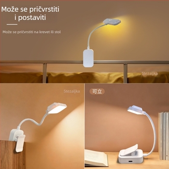 Clip LED stolna lamp s zaštitom očiju, CE certifikat, 5V, 3W, ugrađena baterija
