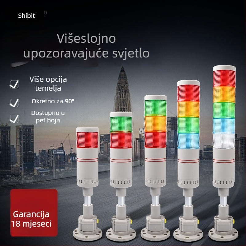 LED alarm svjetlo za strojeve s tornjem i višeslojni indikator, 24V, EXZS60DH