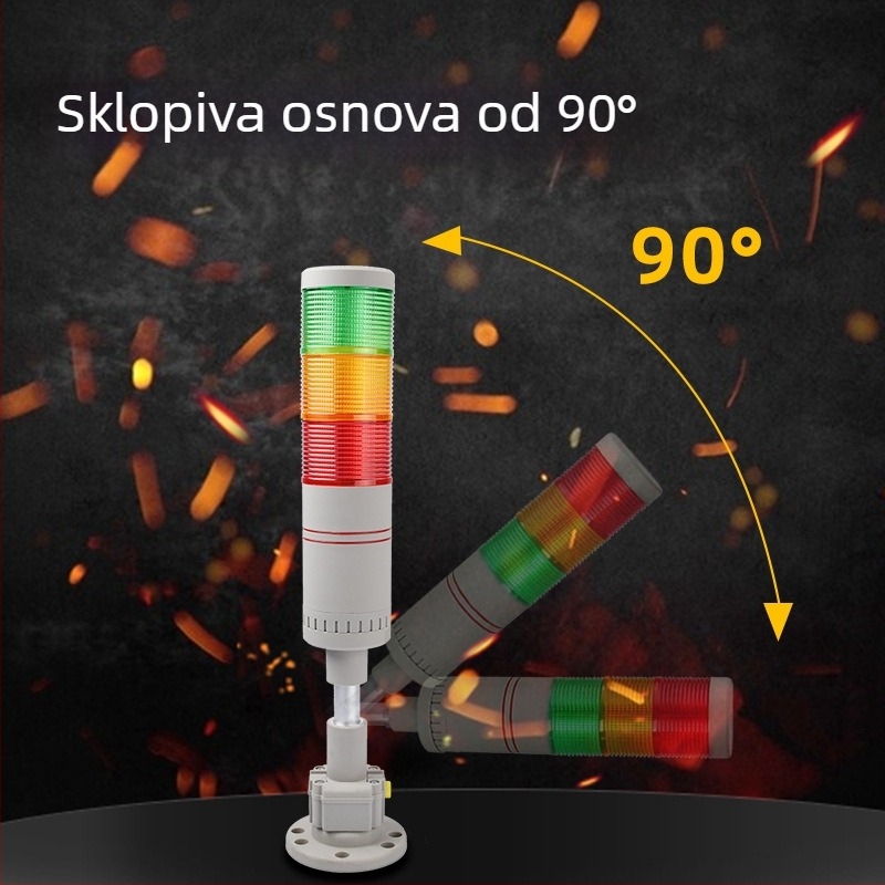 LED alarm svjetlo za strojeve s tornjem i višeslojni indikator, 24V, EXZS60DH
