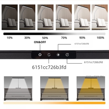 Stolna lampa za vježbanje klavira s USB napajanjem, dodirno upravljanje, metalno sjenilo, CRI 80-89, osnovno osvjetljenje