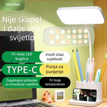 LED stolna lampica s ugrađenom baterijom i dodirnim upravljanjem – CRI ≥ 90, Nacionalna klasa A osvjetljenje, napon ≤ 36V