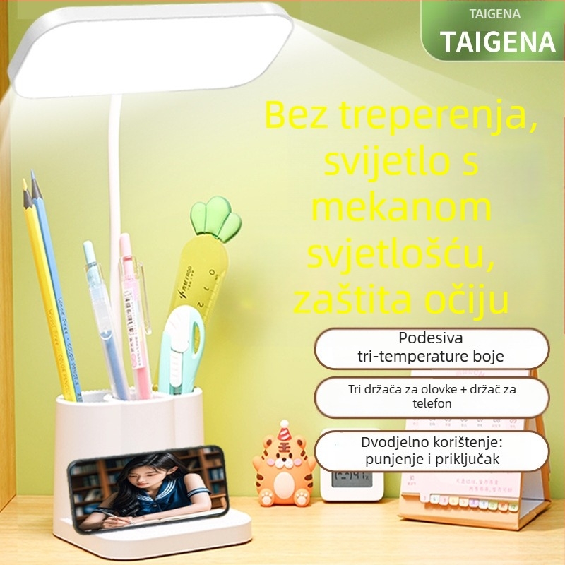 LED stolna lampica s ugrađenom baterijom i dodirnim upravljanjem – CRI ≥ 90, Nacionalna klasa A osvjetljenje, napon ≤ 36V
