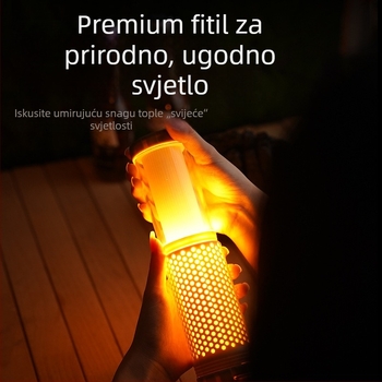 Proširiva magnetska kamp lampica s USB punjenjem, LED, 5V, 5W, ručni prekidač