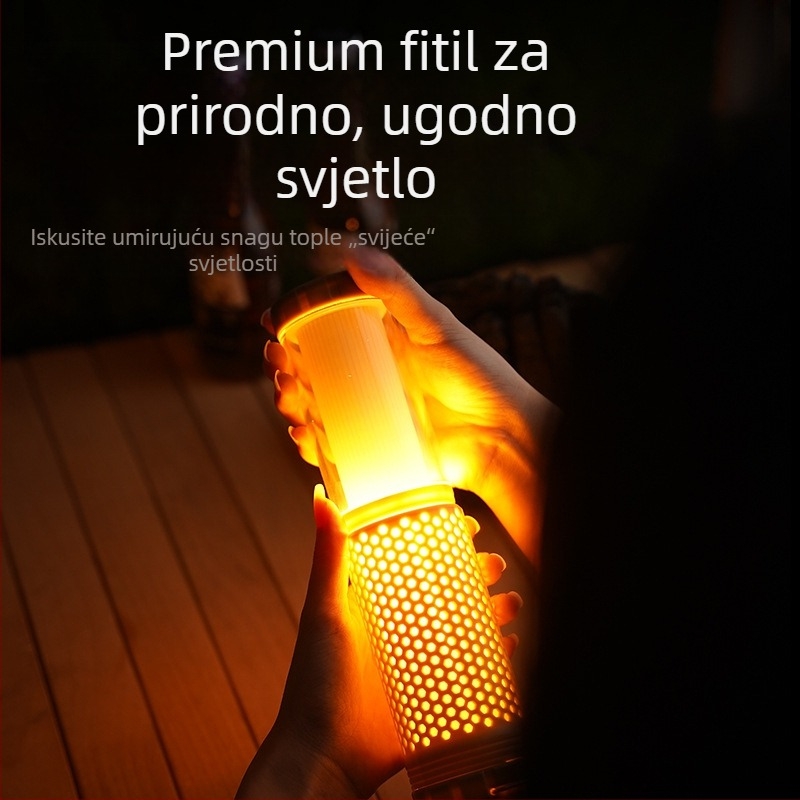 Proširiva magnetska kamp lampica s USB punjenjem, LED, 5V, 5W, ručni prekidač