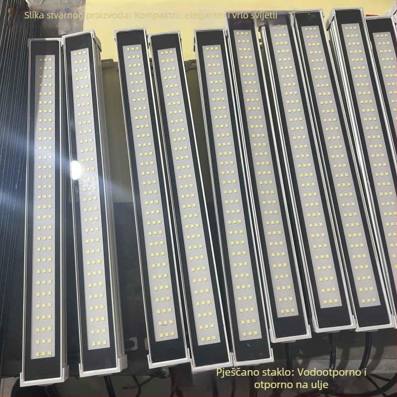 Metalna LED radna svjetiljka za strojeve s podesivim kliznim nosačem, matno anti-reflektirajuće staklo, vodootporna, otporna na ulje i eksploziju, 220V/24V za CNC tokaru