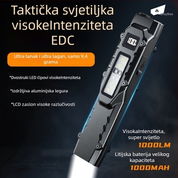 Pathfinder bee Dt007 Ručna LED svjetiljka, kućište od nehrđajućeg čelika, vrijeme punjenja 3 sata