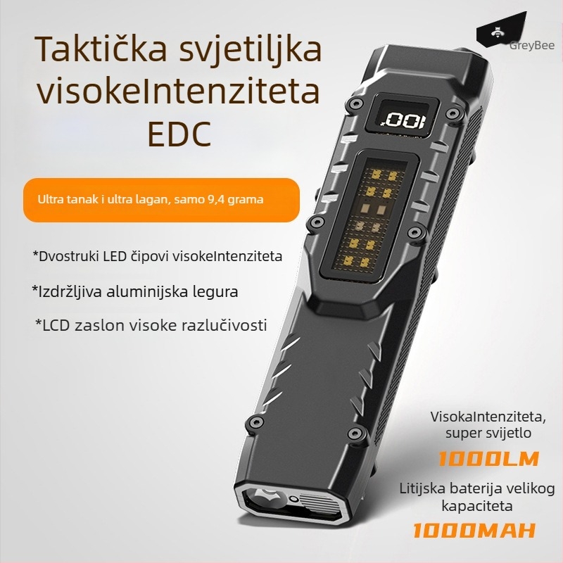 Pathfinder bee Dt007 Ručna LED svjetiljka, kućište od nehrđajućeg čelika, vrijeme punjenja 3 sata