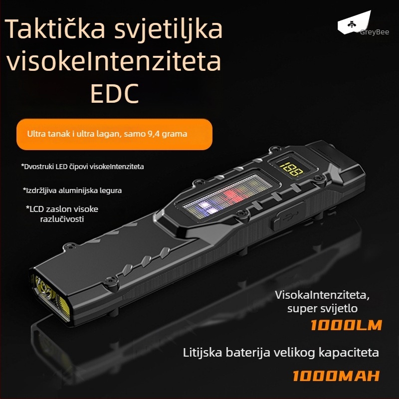 Pathfinder bee Dt007 Ručna LED svjetiljka, kućište od nehrđajućeg čelika, vrijeme punjenja 3 sata