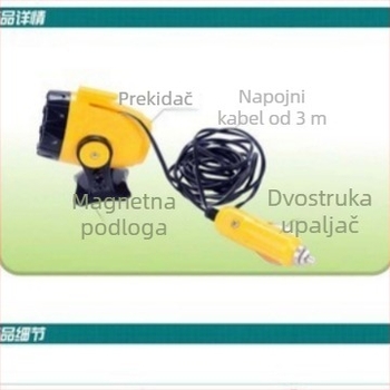 Automobilska LED radna svjetiljka s magnetskim spotom, 12V, 0,8W, model HK-702