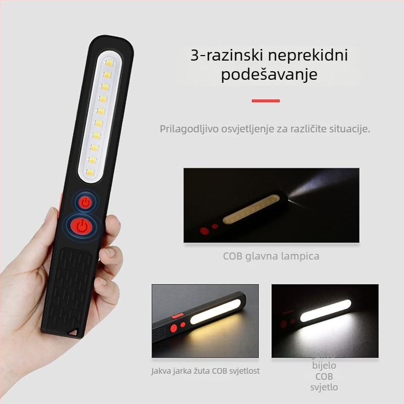 S501 COB LED Radna svjetiljka, 5W, 3.7V, 350 lm