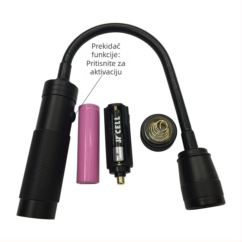 Vanjska BBQ LED lampica s teleskopskim vratom, 360° rotacija, magnetsko fokusiranje, 10W, 1200mAh