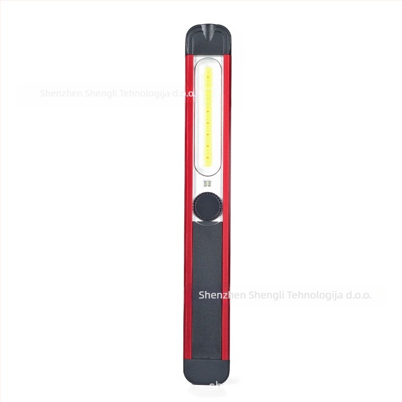 LED COB radna svjetiljka s USB punjenjem, magnetsko držalo, LED+COB izvor svjetla, 5W, 800 mAh baterija, domet 100–200 m