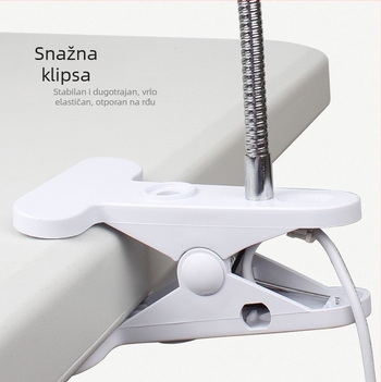 LED klips stolna lampica za popravak mobitela, CRI ≥90, osvjetljenje klase A, 220V, gumb prekidač, inteligentna kontrola