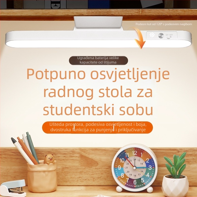 Stolna lampa s zaštitom očiju, punjiva, dodirno upravljanje, CE certifikat, CRI ≥ 90