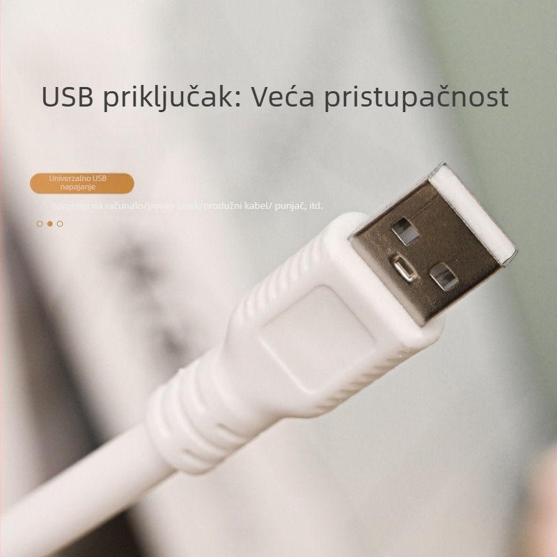 LED USB stolna lampa s zaštitom očiju i noćnim svjetlom, CRI ≥90, USB napajanje