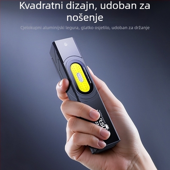 Volson SQ07 Višenamjenska LED svjetiljka, aluminijsko kućište, punjiva, magnetska, radno svjetlo za hitne slučajeve