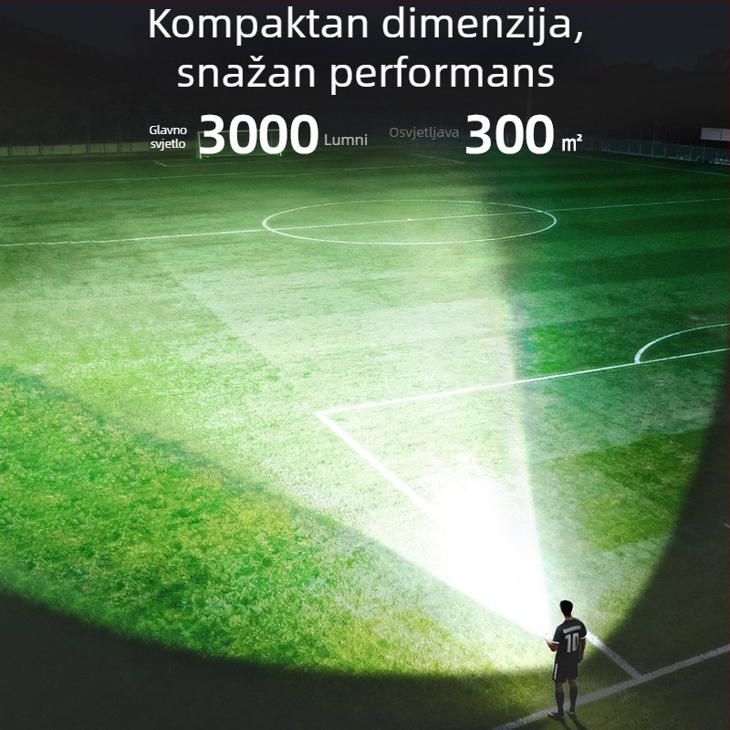 Volson SQ07 Višenamjenska LED svjetiljka, aluminijsko kućište, punjiva, magnetska, radno svjetlo za hitne slučajeve