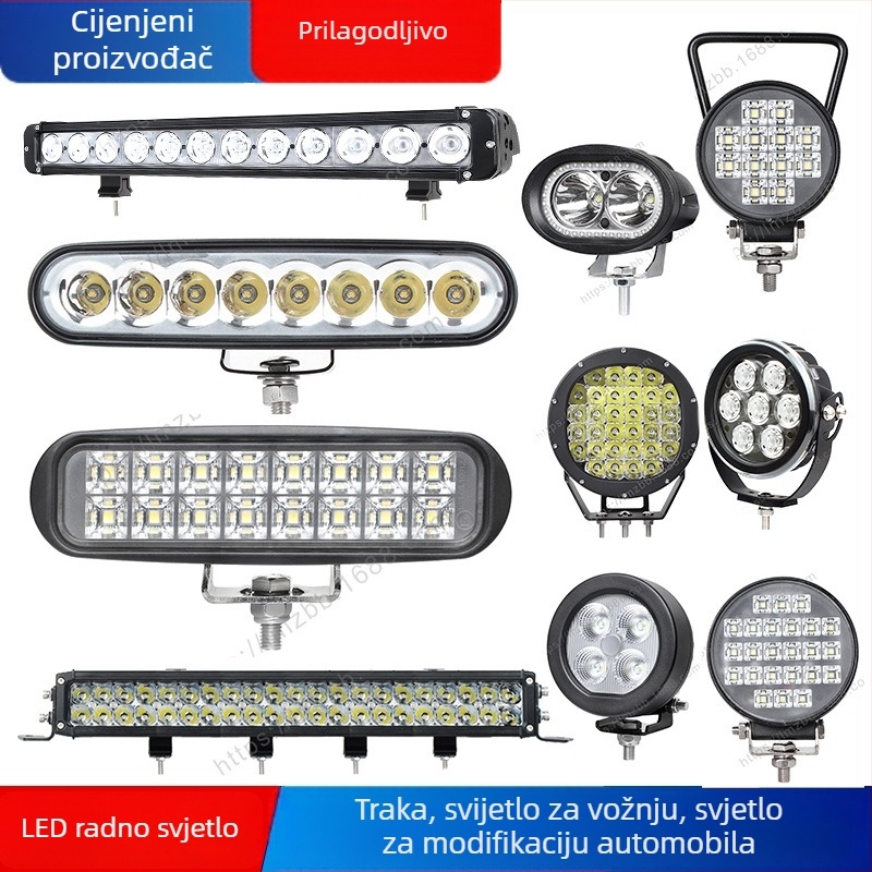 Automobilski LED reflektor i radna svjetiljka, 18W, 12/24V, aluminijska legura, 6000K, model LML-1918FC