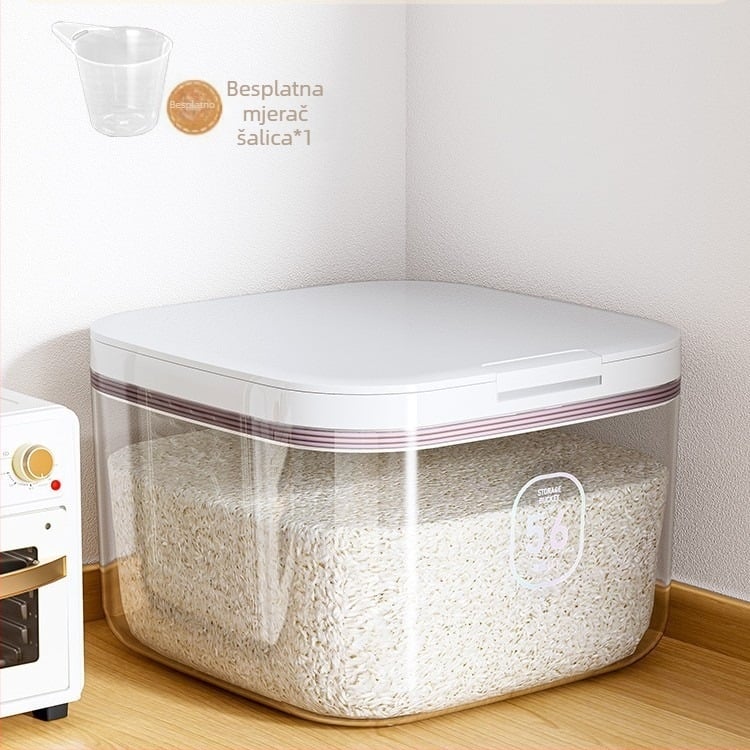 Spremnik za rižu, otporan na vlagu, plastičan, nordijskog stila