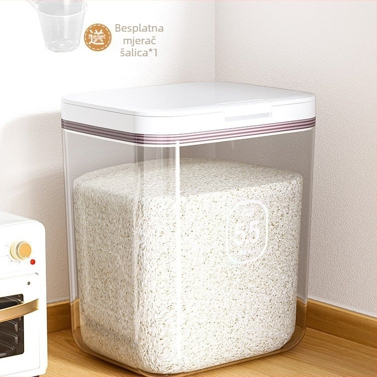 Spremnik za rižu, otporan na vlagu, plastičan, nordijskog stila