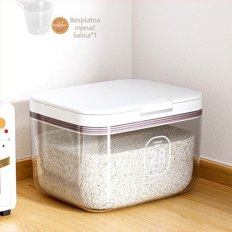 Spremnik za rižu, otporan na vlagu, plastičan, nordijskog stila
