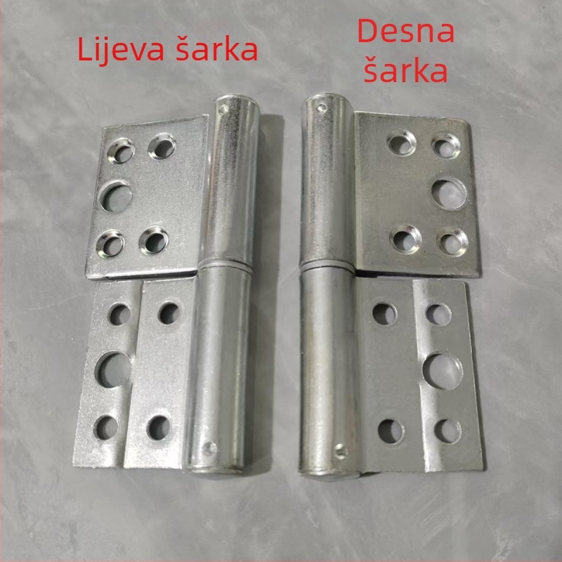 Željezna panta za vrata u obliku H, u obliku zastavice, debeli osovinski, odvojiva