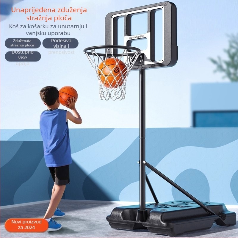 Pokretni košarkaški stalak s podizačem okvira za šut, lijevano željezo, 6,7 kg, šifra proizvoda 454