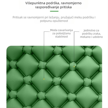 TPU napuhiva prostirka za spavanje za kampiranje – za 1 osobu, 547 g