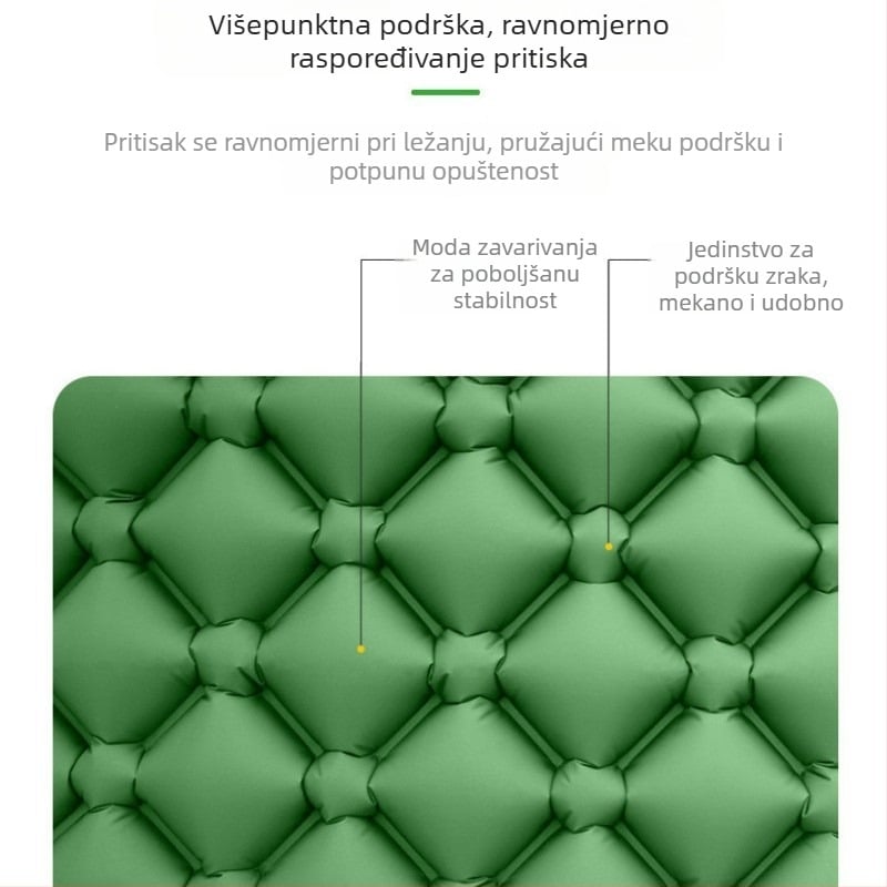 TPU napuhiva prostirka za spavanje za kampiranje – za 1 osobu, 547 g