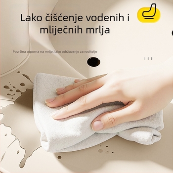 Prenosno napuhljiva dječja sjedalo za kupanje, sklopiv dizajn, 0–3 godine