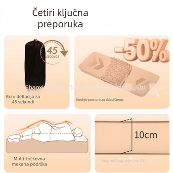 Blackdog automatski napuhujući madrac s električnom pumpom – 30D elastična tkanina, za 1–2 osobe, 3,2 kg
