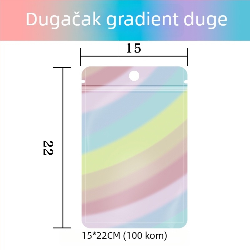 Samozatvarajuća vrećica za iznenađenja s aluminiziranim PET-om, ZIP tip pakiranja, prilagodljiva za mini iznenađenja, duljina zatvaranja 10–30 cm