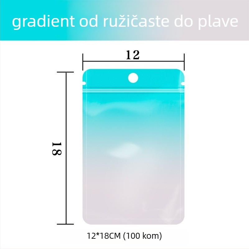 Samozatvarajuća vrećica za iznenađenja s aluminiziranim PET-om, ZIP tip pakiranja, prilagodljiva za mini iznenađenja, duljina zatvaranja 10–30 cm