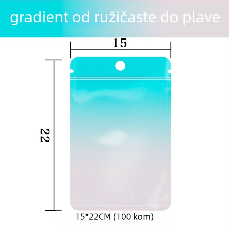 Samozatvarajuća vrećica za iznenađenja s aluminiziranim PET-om, ZIP tip pakiranja, prilagodljiva za mini iznenađenja, duljina zatvaranja 10–30 cm