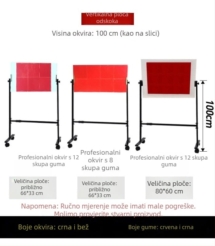 Odbijajuća ploča za stolni tenis za samostalno vježbanje