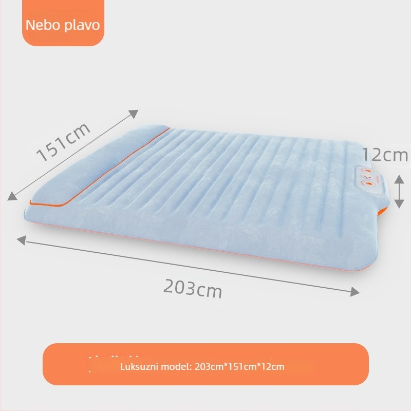 Naduvljivo ležište za kampiranje — Circle Odd, 1,6 kg, nosivost 200 kg, površina s flokom