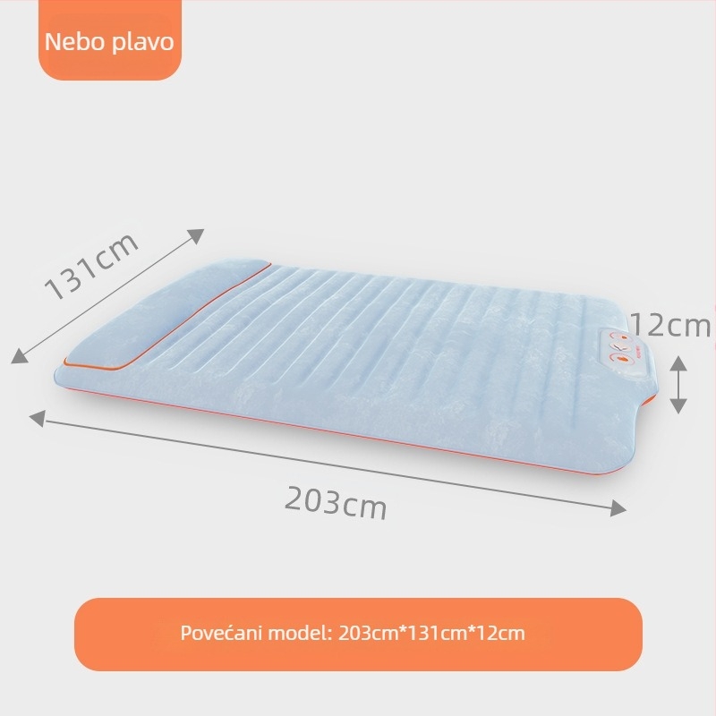 Naduvljivo ležište za kampiranje — Circle Odd, 1,6 kg, nosivost 200 kg, površina s flokom