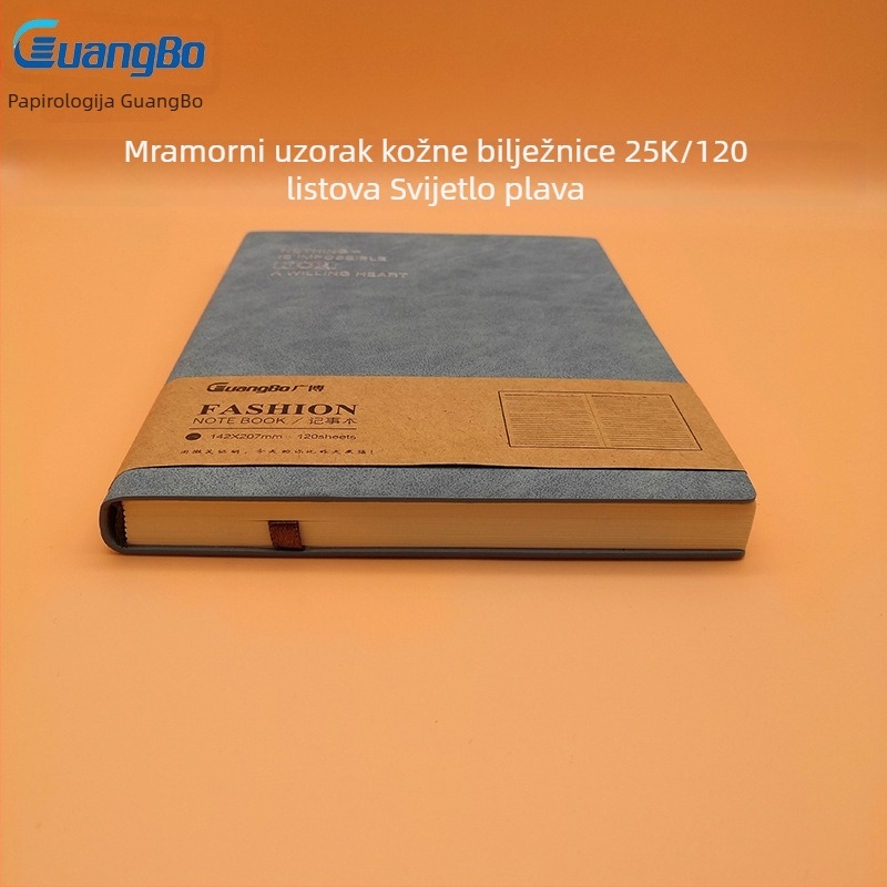 Guangbo bilježnica - imitacija kože, poslovni uredski stil, 50–100 stranica, papir od drvne celuloze