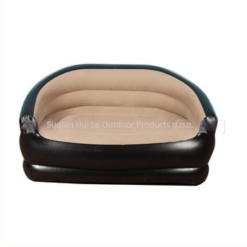 2‑osobni naduhavajući PVC kauč s flokiranom površinom, za unutarnju i vanjsku upotrebu, sklopivi, napuhavanje pomoću zraka, model Srsf