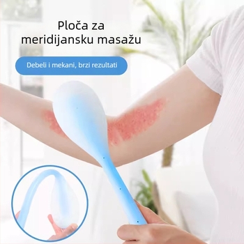 Silikonska meridijanska ploča za tapping i masažni štapić s okruglom glavom za masiranje ramena, vrata, leđa i nogu — ručno, 1. stupanj