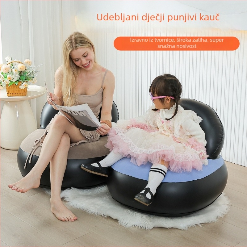 Naduvani kauč za djecu s naslonom, PVC s flokiranjem, debljina 0,5 mm, model 85001, marka Senyoubao