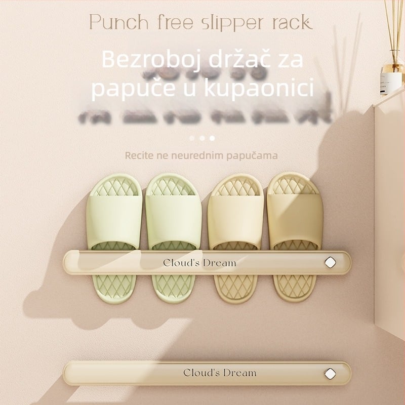 Zidni držač za ručnike i papuče – plastika, montaža bez bušenja, marka Xingyang, pakiranje 160/120