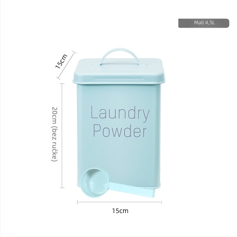 Metalni spremnik za skladištenje žitarica s čvrstim brtvljenjem i zaštitom od vlage, prehrambena kvaliteta, za rižu, brašno i hranu za kućne ljubimce, kapacitet 5–6 L