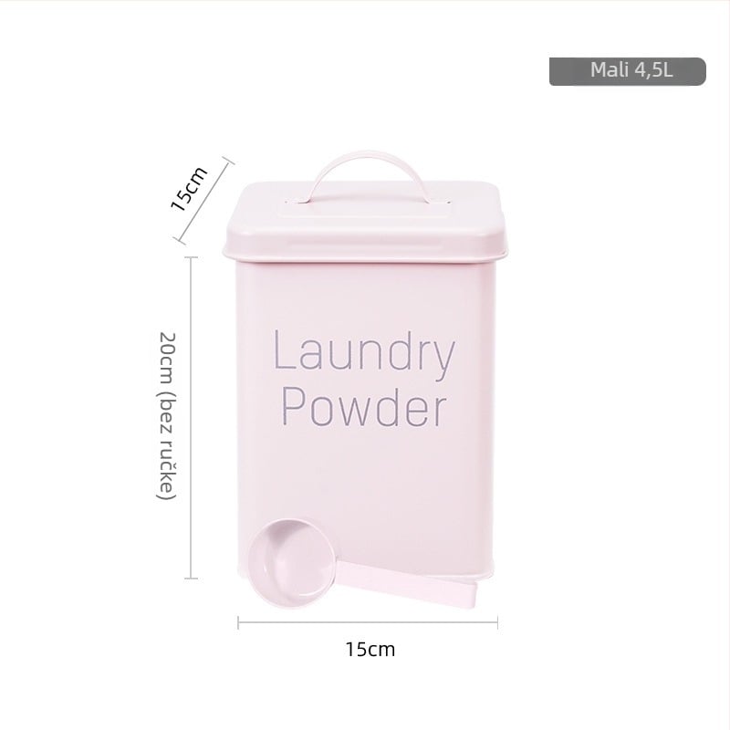 Metalni spremnik za skladištenje žitarica s čvrstim brtvljenjem i zaštitom od vlage, prehrambena kvaliteta, za rižu, brašno i hranu za kućne ljubimce, kapacitet 5–6 L