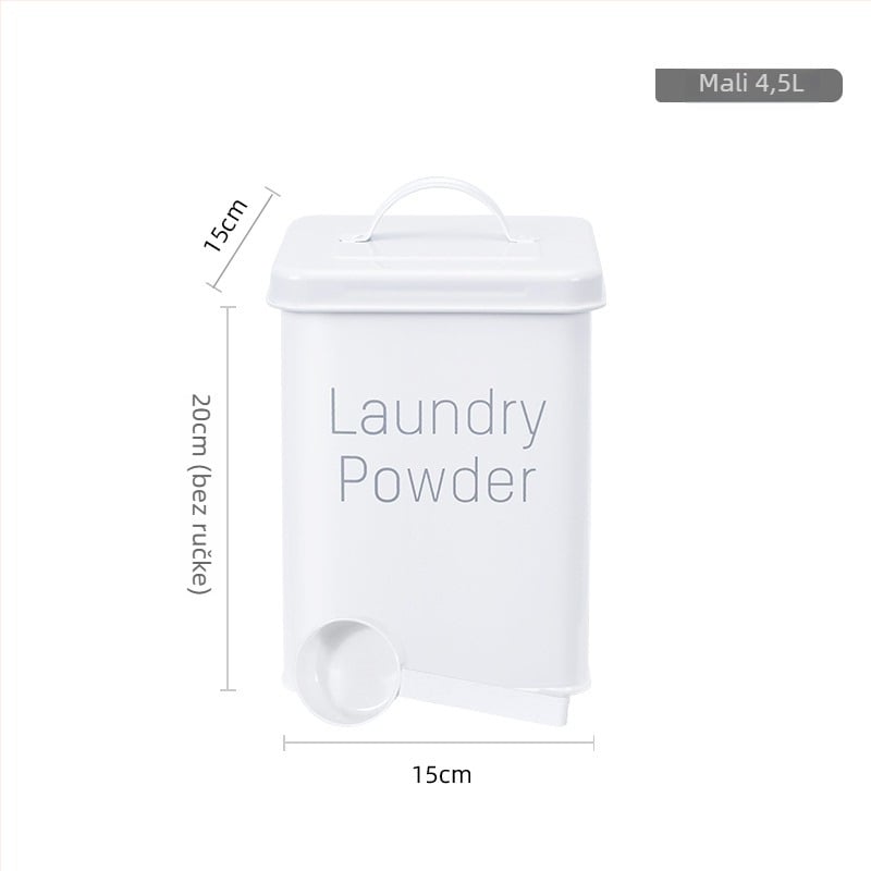 Metalni spremnik za skladištenje žitarica s čvrstim brtvljenjem i zaštitom od vlage, prehrambena kvaliteta, za rižu, brašno i hranu za kućne ljubimce, kapacitet 5–6 L