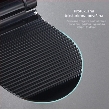 Kupaonski pedalo uređaj za pranje stopala — aluminijska legura, moderan minimalistički stil, pogodan za trudnice